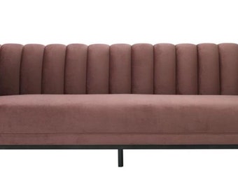 Casa Padrino Luxus Sofa Altrosa 230 x 86 x H. 75 cm - Wohnzimmermöbel