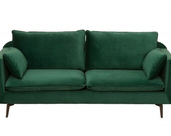 Casa Padrino Designer Wohnzimmer Sofa Grün 210 x 85 x H. 90 cm - Designer Möbel