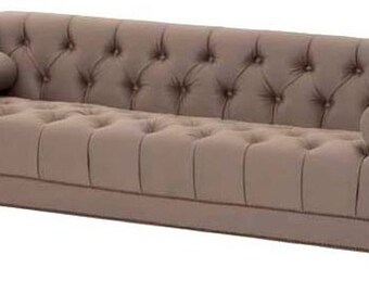 Casa Padrino Designer Sofa Taupe - Luxus Kollektion