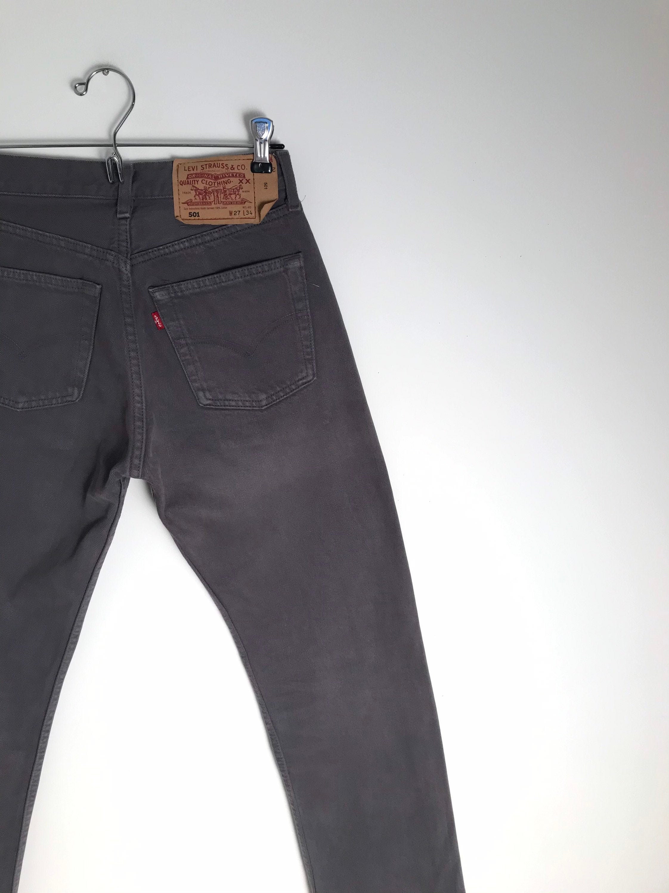 Grey Levis 501 - Etsy