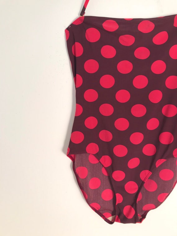 CHRISTIAN DIOR vintage one piece bathing suit with la… Gem