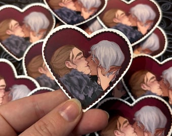 Fenris x Anders kiss || Vinyl Stickers