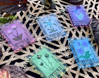 Hyrule Flower Stamp || Keychain