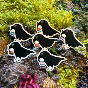 Pride Crow Waterproof Vinyl Stickers