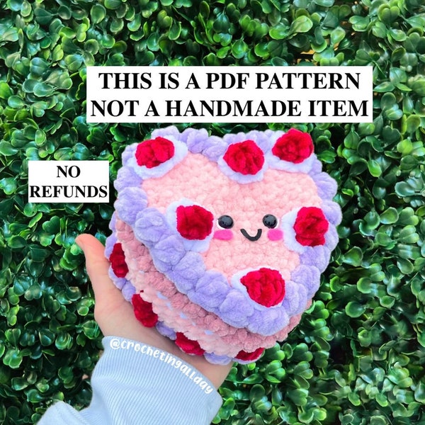 Heart Cake PDF Crochet Pattern Download