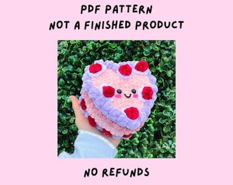 Heart Cake PDF Crochet Pattern Download