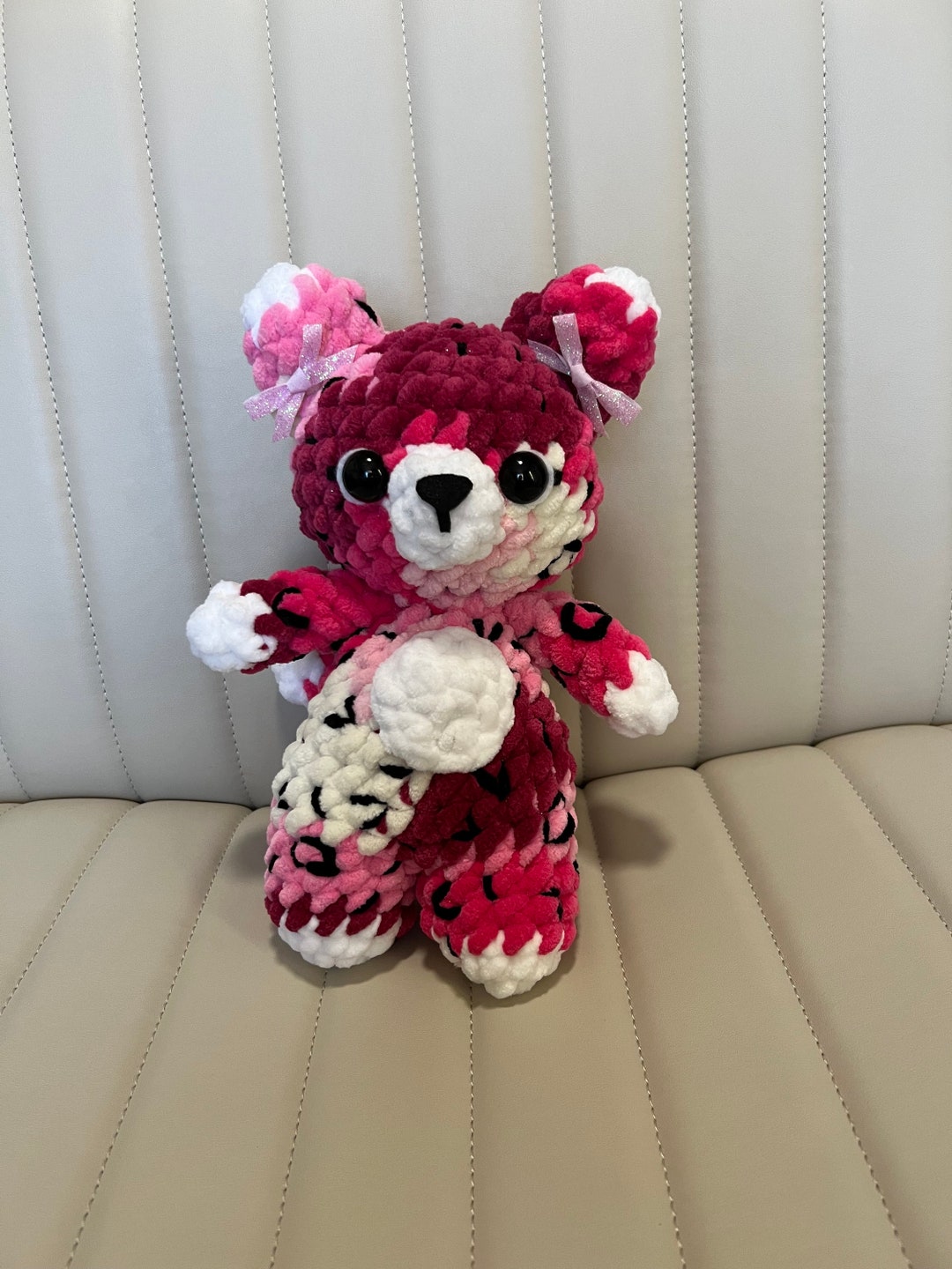 Valentines Day Snow Leopard Plushie FINISHED PRODUCT - Etsy