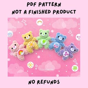 Amigurumi Caring Bears PDF Crochet Pattern Download