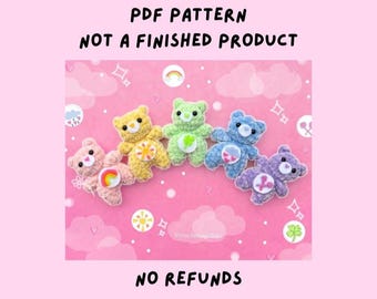 Amigurumi Caring Bears PDF Crochet Pattern Download