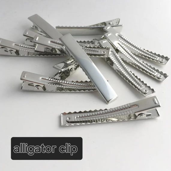 Satin-Haarschleifen Set – 2 Stück In Schwarz & Weiß, Mit Metallclip, 12,7 X 20,3 Cm, Für Frauen & Mädchen