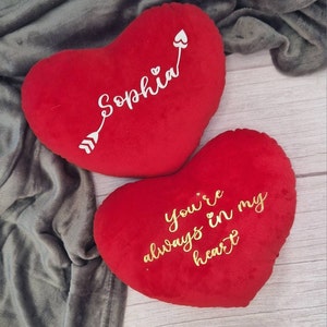 Kissen Herz personalisiert, Valentinstag Geschenk, Kissen Herz personalisiert, Herz Kissen, Herz Kissen, Valentinstag Geschenk