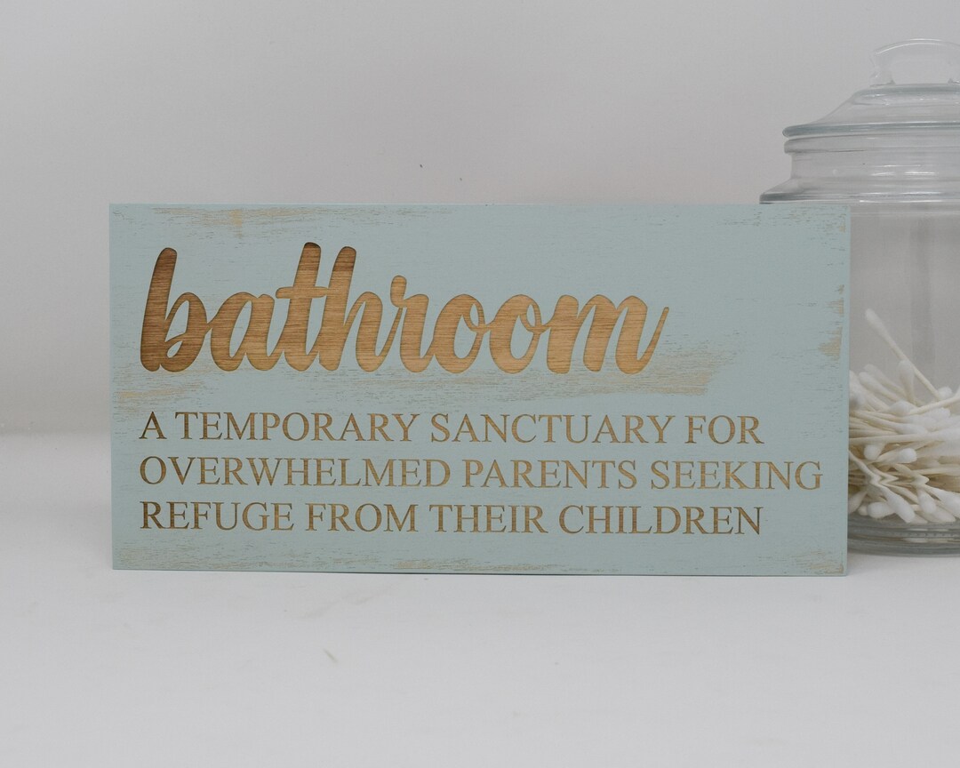 Bathroom, A Temporary Sanctuary for Overwhelmed Parents Seeking Refuge ...