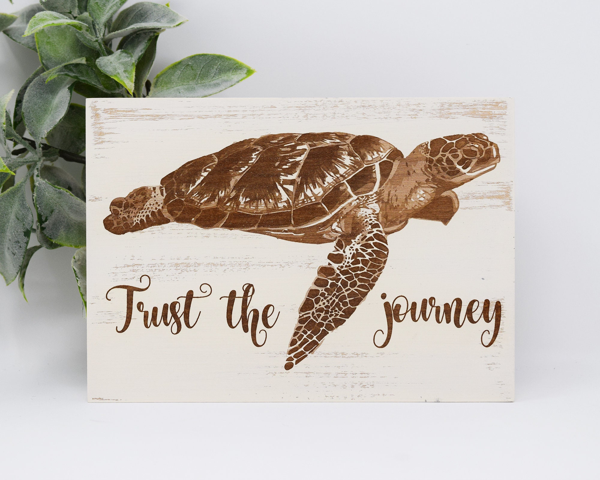 Trust the Journey Sea Turtle 5x7, 8x12, 10x15, 15x22, 20x30, 24x36 En…