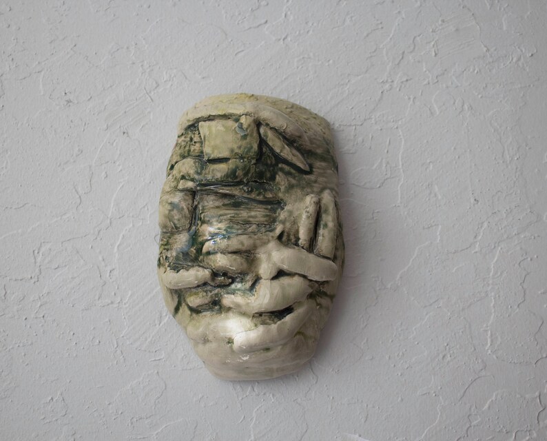 Relic Mask Handmade Ceramic Relic Mask - Etsy