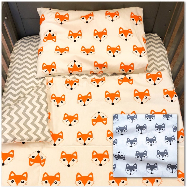 Foxes Crib And Ikea Bedding For Kids Crib Bumpers Bedding Etsy