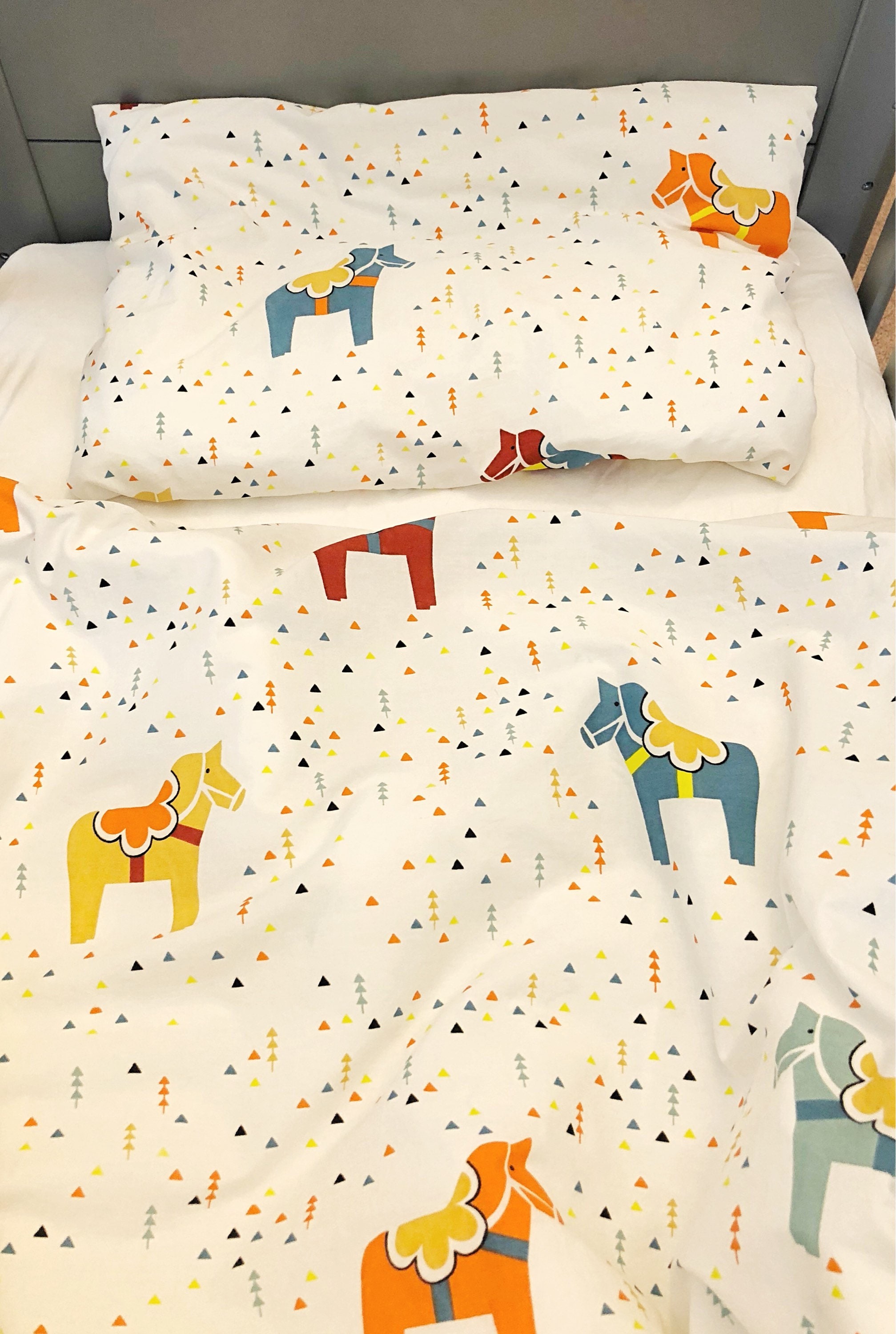 Horse Crib And Ikea Bedding For Kids Bedding For Girls Etsy
