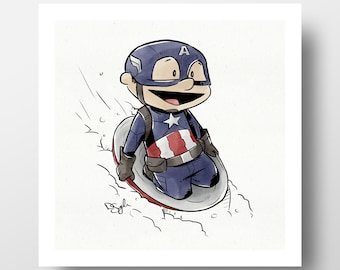 Capitán América Winter Sledder