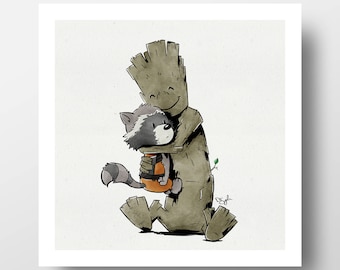 Yo soy Groot (Te amo Rocket)
