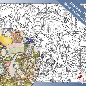 Lighting Place (Hoarder's Island Collection)| Coloring Book | Illustrator Image | Digital Download image 5