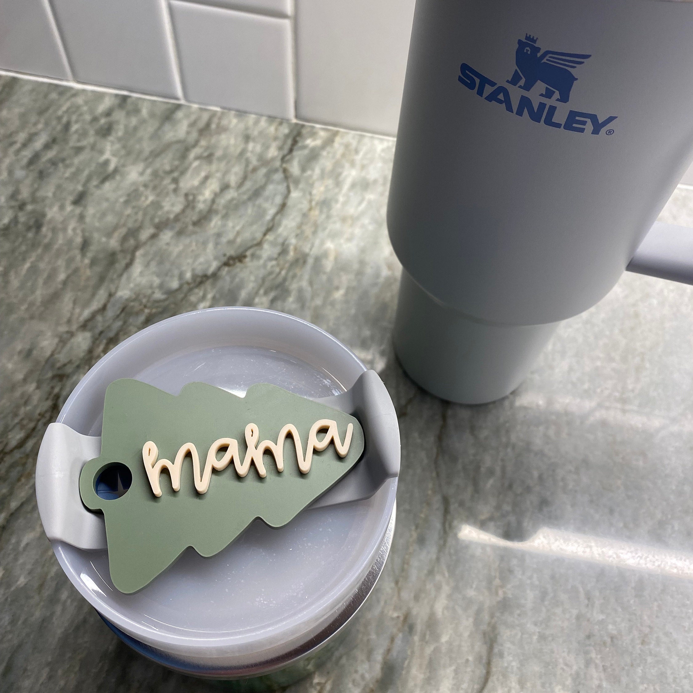 40oz/30oz Tumbler Topper, Stanley Name Plate, Stanley Topper, Personalized Stanley, Tumbler Name Plate, Stanley Accessories, Glitter Acrylic