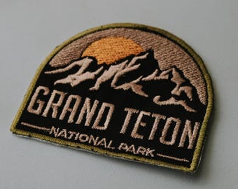 grand Teton national park iron-on patch
