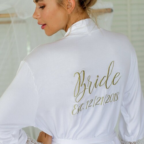 Bridal Shower Gift Gift for Bride Getting Ready Robe Etsy