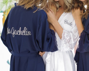 Bridesmaid Gifts | Bridesmaid Proposal | Silk Bridesmaid Robes | Bridesmaids Silk Robes | Bridesmaid Robes Set of | Bridal Party Robes