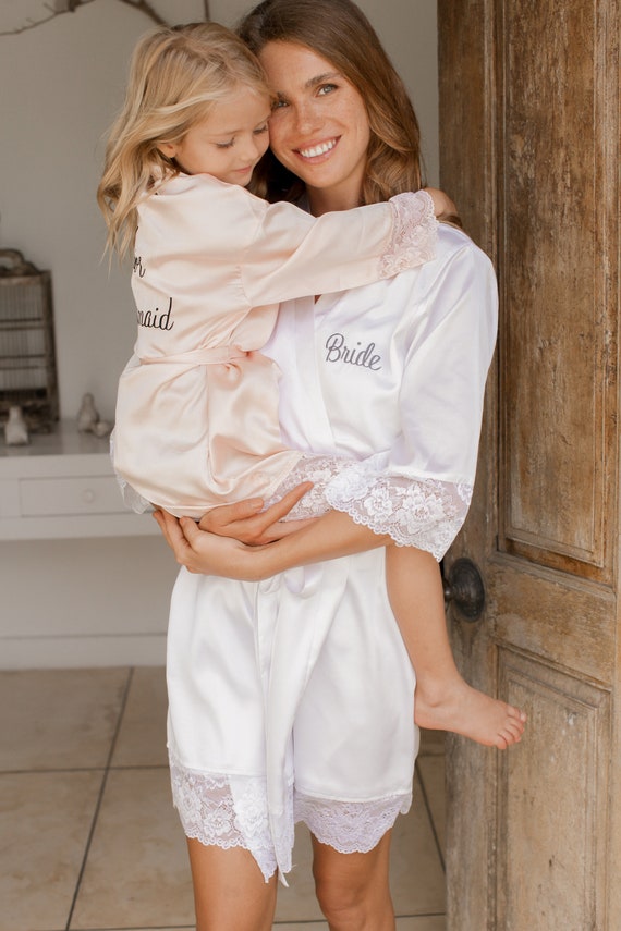 Silk robes for store bridal party