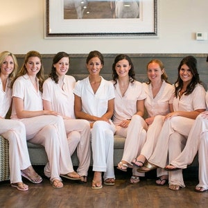 Bridesmaid Pajamas Set Monogrammed Bridesmaid Pajamas Set of