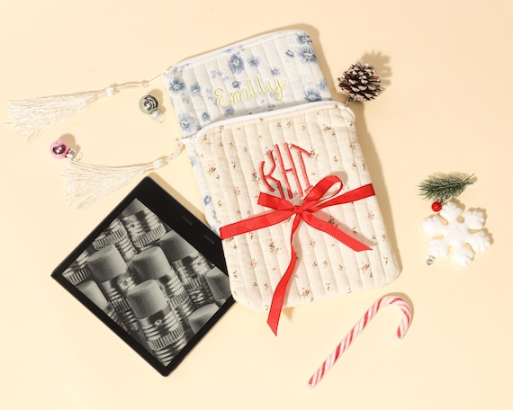 Quilted Kindle Cover Personalized Kindle Reader Gift Custom Kindle Case