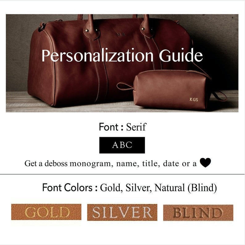 Leather Weekender Travel Bag Groomsmen Gift Personalized Etsy