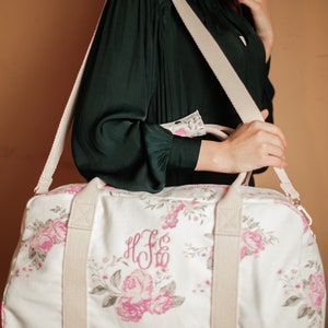 Personalized Weekender Bag, Baby Duffle Bag Baby, Monogrammed Weekender Bags, Custom Hospital Bag Gift for New Baby, New Mom Gift image 8