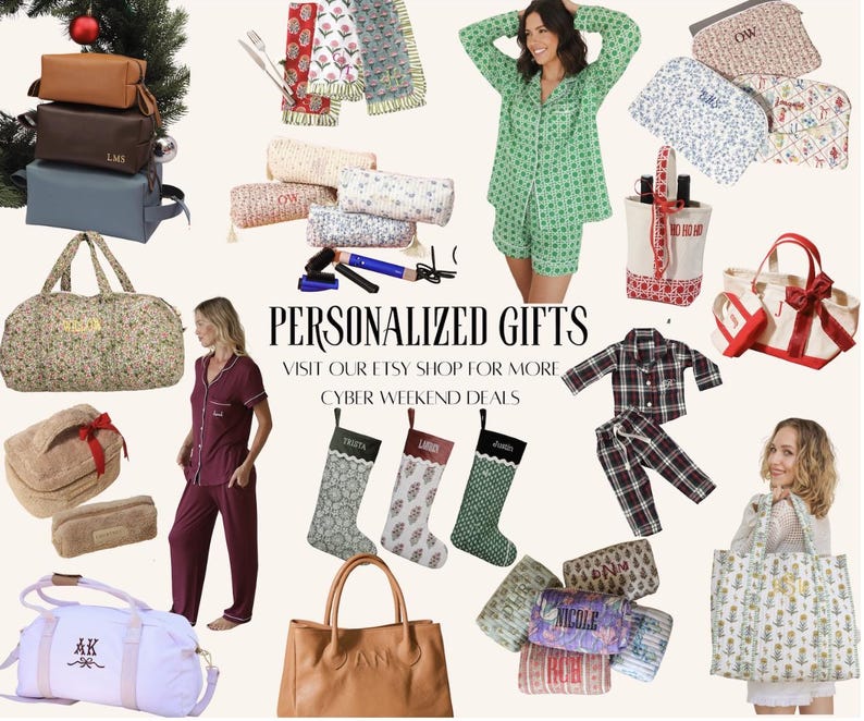 Personalisierte Tasche Seesack / Baby Tasche / Monogramm Weekender Taschen / Krankenhaustasche mit Personalisierung Weihnachtsgeschenk Bild 2