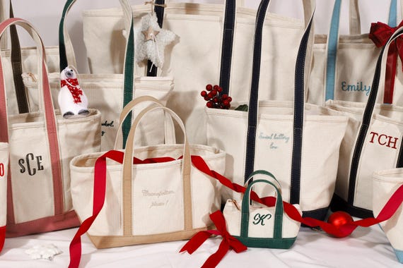 Custom Boat Tote Bag - Canvas Tote Bag - Custom Text Tote - Gift for Her - Bachelorette Gift - School Bag - Embroidery -Personalized Gift