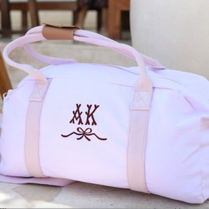 Personalised Bag Duffle Bag / Baby Bag / Monogrammed Weekender Bags / Hospital Bag Lilac