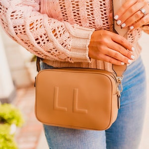 Crossbody Leather Bag Personalized Christmas Gift for her, Personalized Leather Shoulder Bag, Leather Purse
