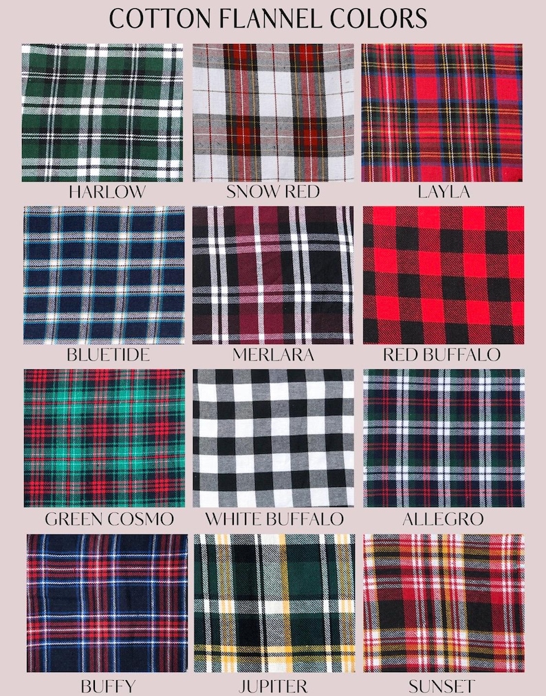 Personalized Plaid Flannel Robe | Bridesmaid Gift, Cotton Robe - Etsy