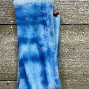 Handmade Ice Tie Dyed Men&#39;s Cushoned Socks