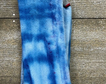 Handmade Ice Tie Dyed Men's Cushoned Socks