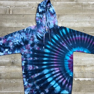Unisex Light Weight Sweatshirt - Adult Custom Hoodie - Ice Dyed