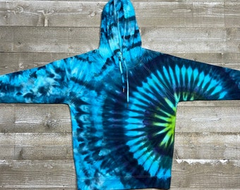 Unisex Light Weight Sweatshirt - Adult Custom Hoodie - Ice Dyed