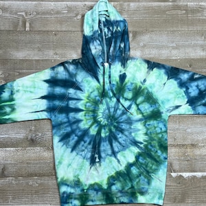 Unisex Light Weight Sweatshirt - Adult Custom Hoodie - Ice Dyed
