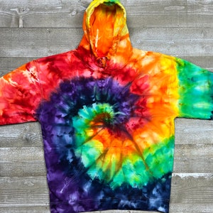 Ice Dyed Hooded Sweatshirt - Mid Weight - Adult Unisex Sizes