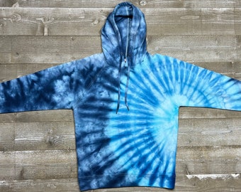 Unisex Light Weight Sweatshirt - Adult Custom Hoodie - Ice Dyed