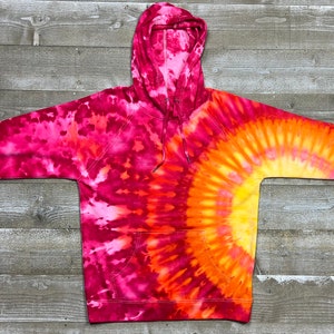 Unisex Light Weight Sweatshirt - Adult Custom Hoodie - Ice Dyed
