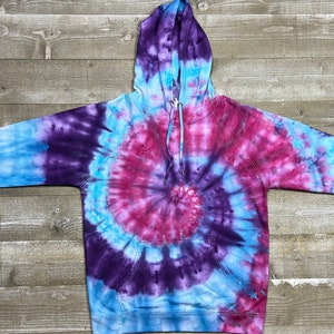 Ice Dyed Hooded Sweatshirt - Mid Weight - Adult Unisex Sizes