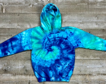 Ice-dyed sweater voor jongeren