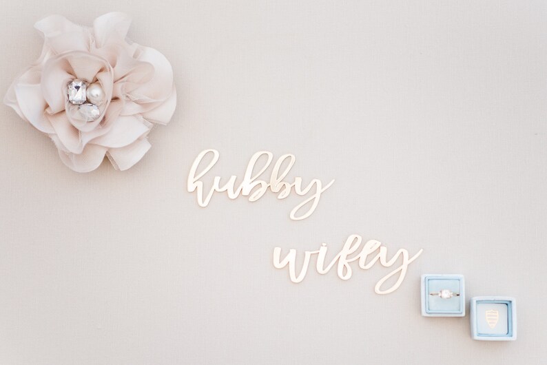 Download Laser Cut Place Setting Name//wifey and hubby/Gold ...