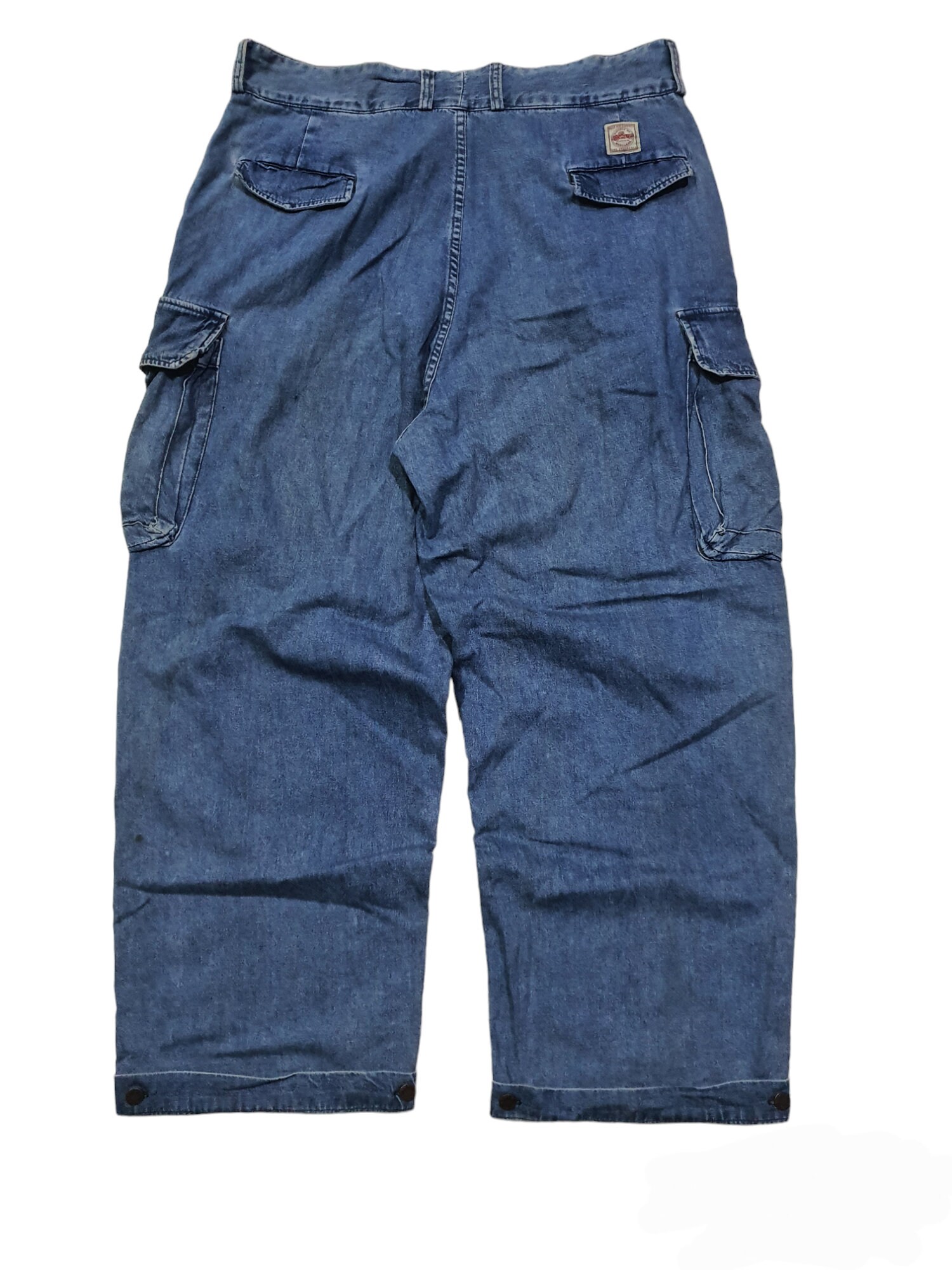 Vintage 90s RRL Ralph Lauren Indigo Denim Cargo Pants Double Vintage 90s RRL Ralph Lauren Indigo Denim Cargo Pants Double