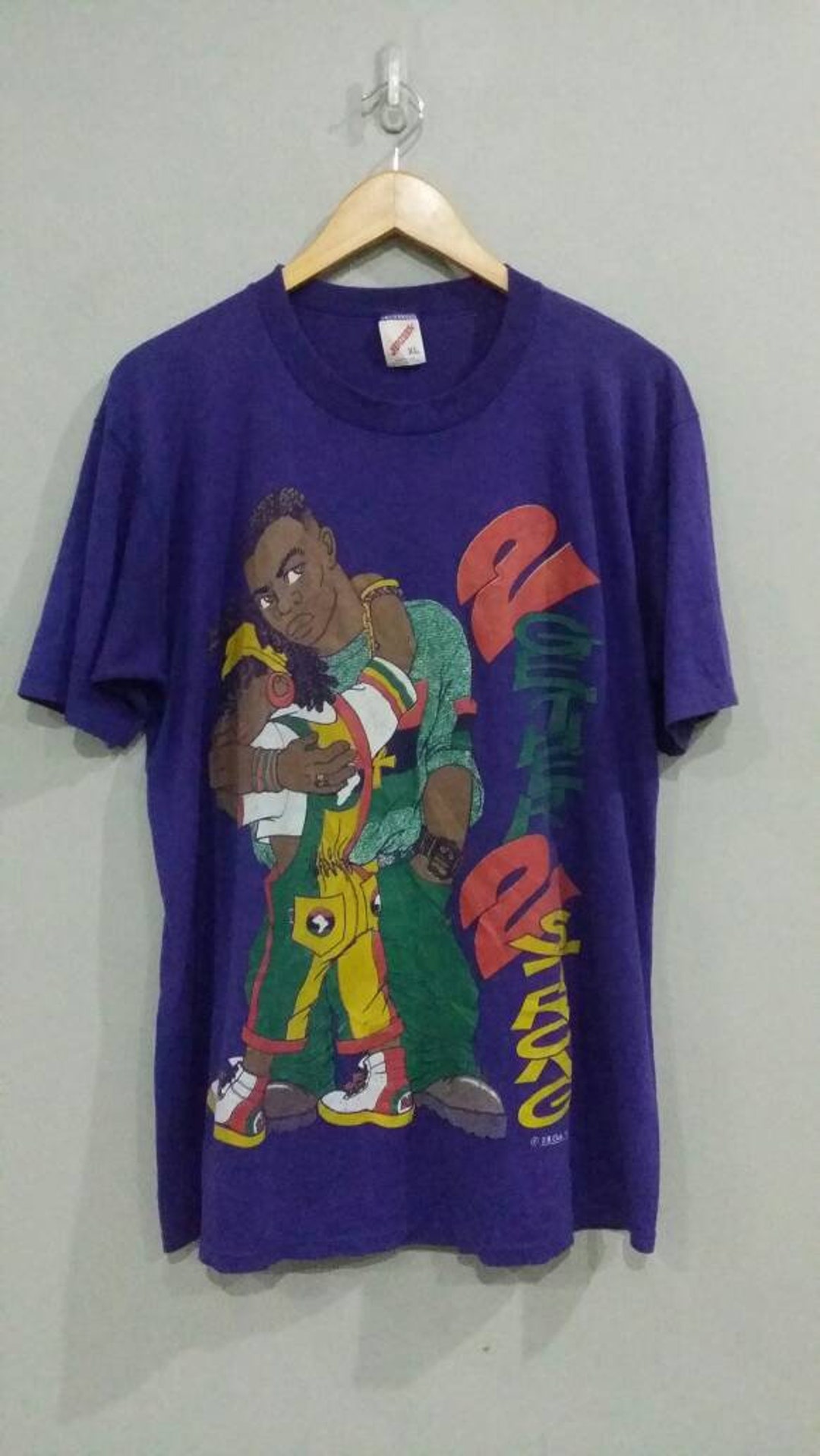 Vintage 90s 2gether 2strong Hip Hop Rap T-shirt Paper Thin